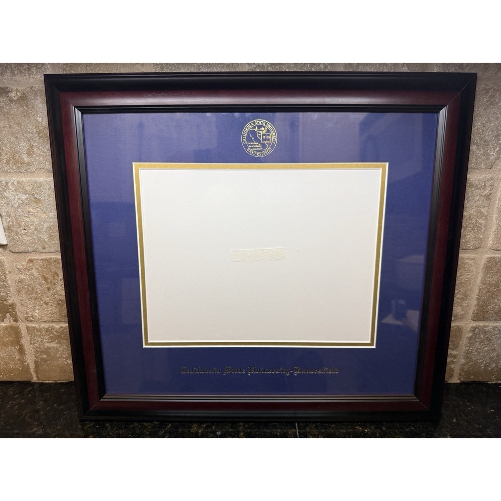 California State University Bakersfield Red Cherry Matted College Diploma Frame